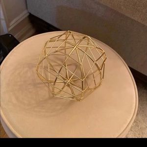 Home decor gold orb accent